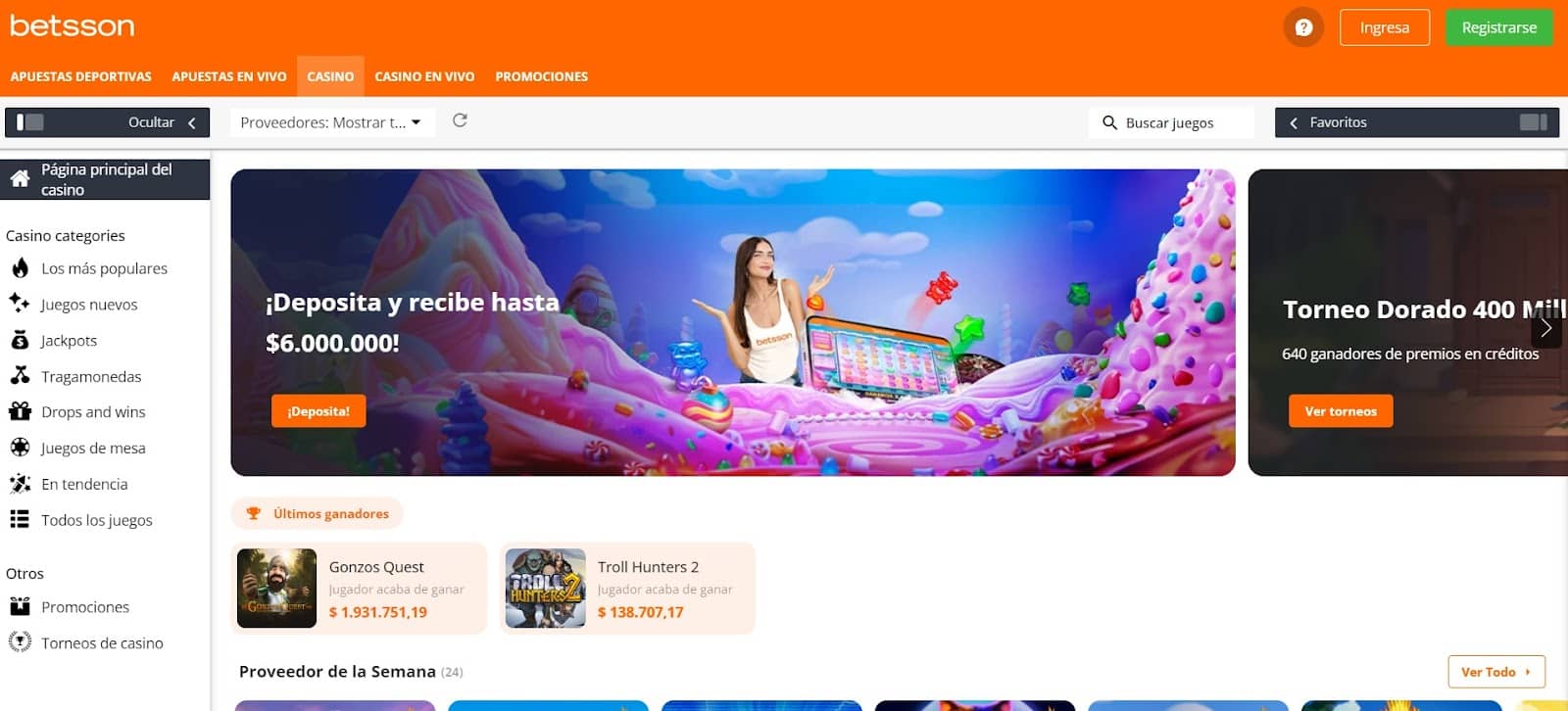 Disfruta del casino online de Betsson y también sin app